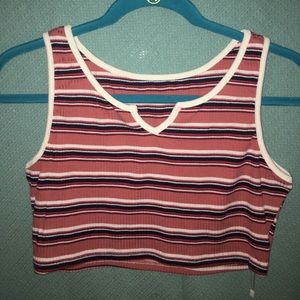 ZAFUL stripped cropped tank-top